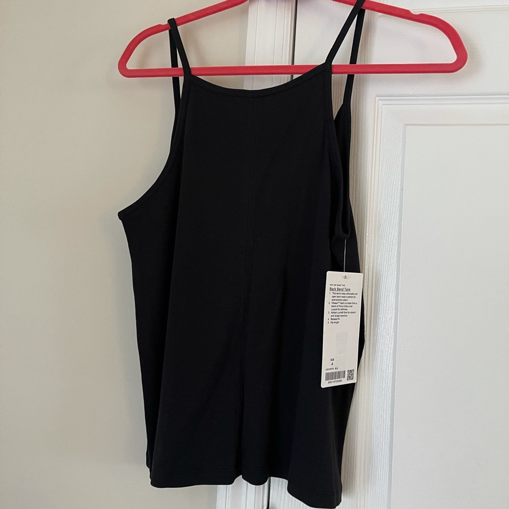 NWT Lululemon Bend Back tank Size 4